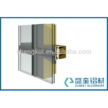 Aluminio Facade Aluminium extrusion Aluminum Curtain Wall Profiles